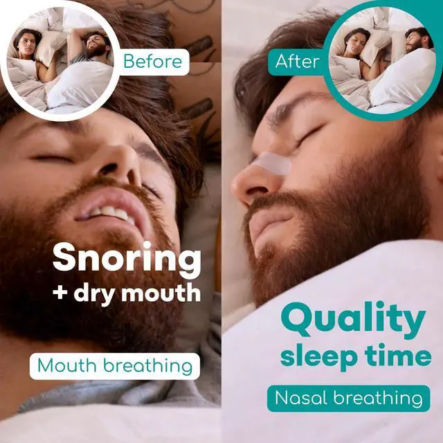 Alt view image 4 of 7 - Clear Nasal Strips, 50 Nose Strips for Breathing and Snoring | Discreet breathing strips for sleeping, open nasal passages for nighttime airflow, single use snore strips, breathable