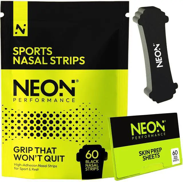Main image of Nasal Strips (60 Count) Black Nose Strips for Breathing Opens Nasal Passages to Improve Airflow for Exercise & Sleep Sweat & Oil Resistant for Athletes