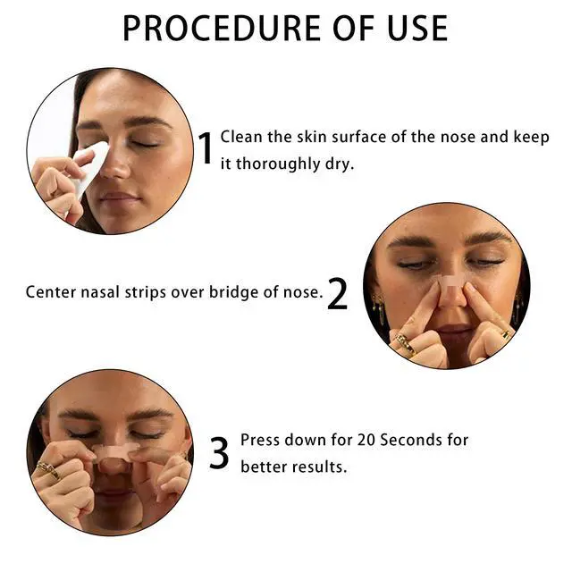 Alt view image 5 of 6 - Anti-Snoring Devices Nasal-Strips for Breathing Nasal Congestion Relieve (30 Count)