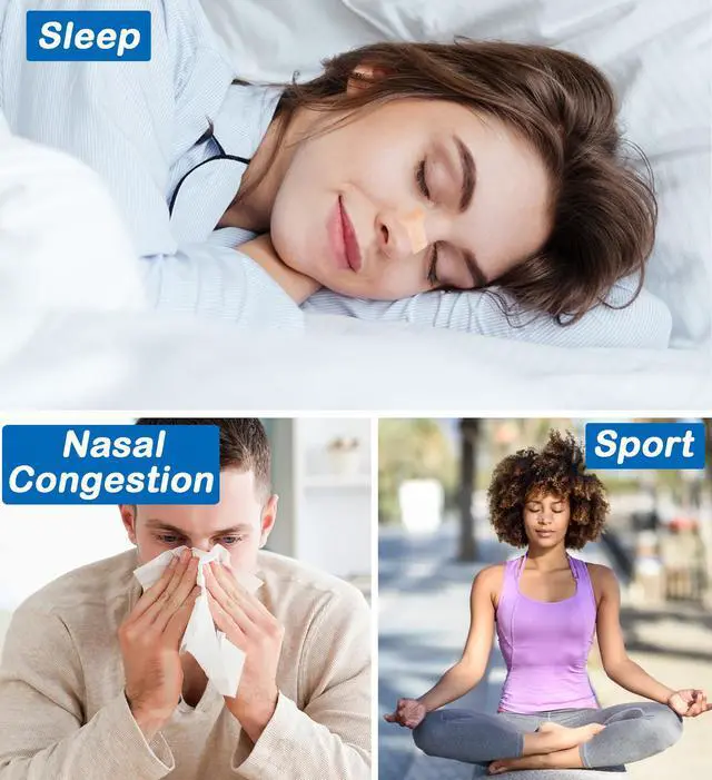 Alt view image 6 of 6 - Anti-Snoring Devices Nasal-Strips for Breathing Nasal Congestion Relieve (30 Count)