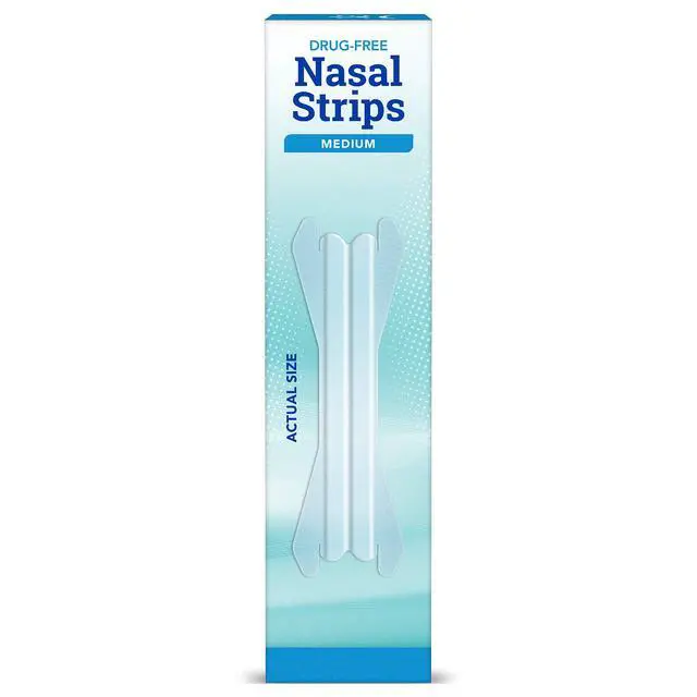 Alt view image 7 of 7 - Nasal Breathing Strips, Clear Medium 30 ct | Works Instantly, Nasal Congestion Relief, Stops Snoring, Cold & Allergy