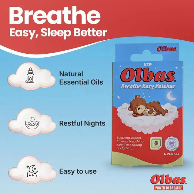 Alt view image 2 of 7 - Breathe Easy Patches, Natural Sinus and Nasal Relief for Kids Ages 3+ | Eucalyptus Infused, Non-Drowsy Long Lasting Soothing Vapor Patches (1 Pack 6 Patches)