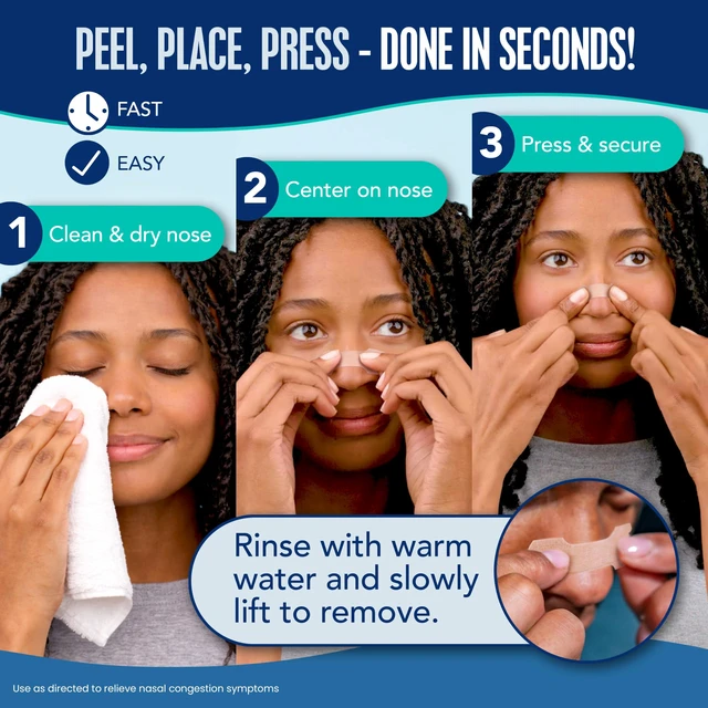 Alt view image 5 of 7 - Nasal Strips, Extra Strength, Lavender Scent, Tan, 26ct | Opens nose and increases nasal airflow, helps reduce snoring caused by nasal congestion, for use anytime, anywhere, drug-free