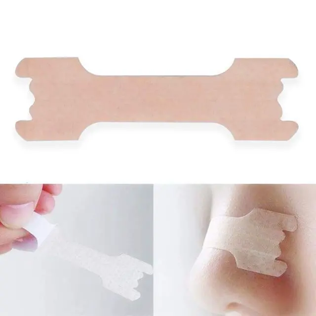 Alt view image 6 of 7 - Large Breathe Improve Nasal Strips to Reduce Snoring Works Instantly to Improve Sleep, Relieve Nasal Congestion Due to Colds & Allergies (60 Pack)