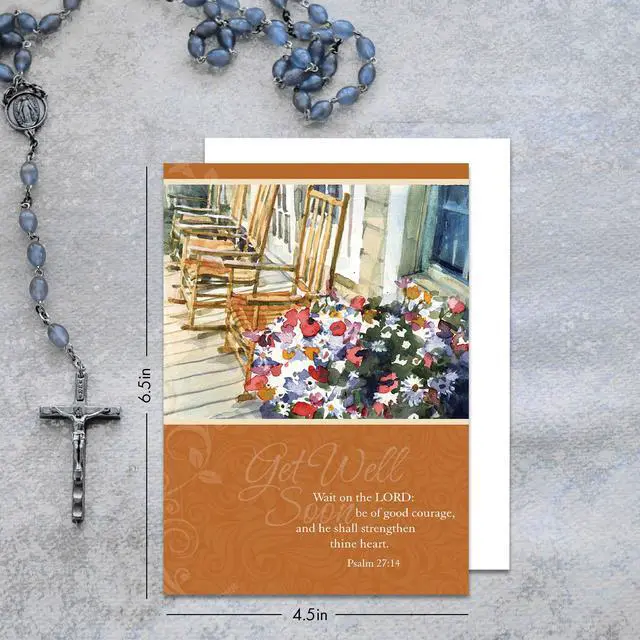Alt view image 4 of 7 - Faithfully Yours Assorted Cards 24 Pack | Biblical Scripture Verse, Faith Based Sentiment, Boxed Card Set, Matching Envelopes