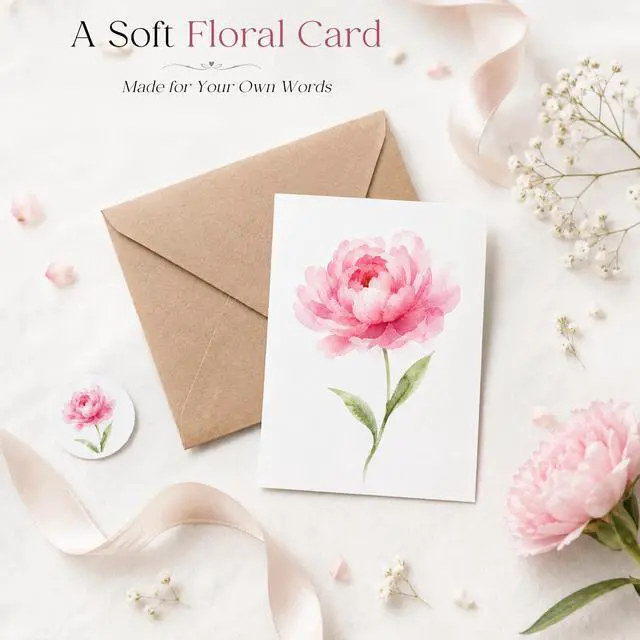 Alt view image 3 of 7 - Blank Cards with Envelopes, Watercolor Flower 50 Pack 3.5x5 inches | 10 Assortment Floral Designs, Greeting Note Perfect Stationary Set For All Occasions