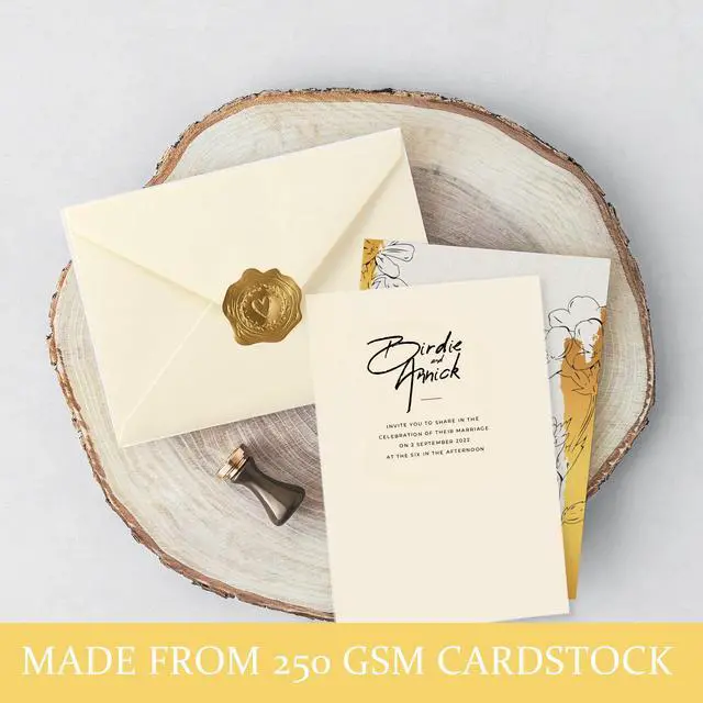 Alt view image 5 of 6 - 30 PACK Cream Blank Cards and Envelopes 4x6 Inch, Note Greeting Cards, Folded Ivory Cardstock and Envelopes Self Seal for Wedding, Invitations, DIY Greeting Cardstock, Thank You Cards & All Occasion