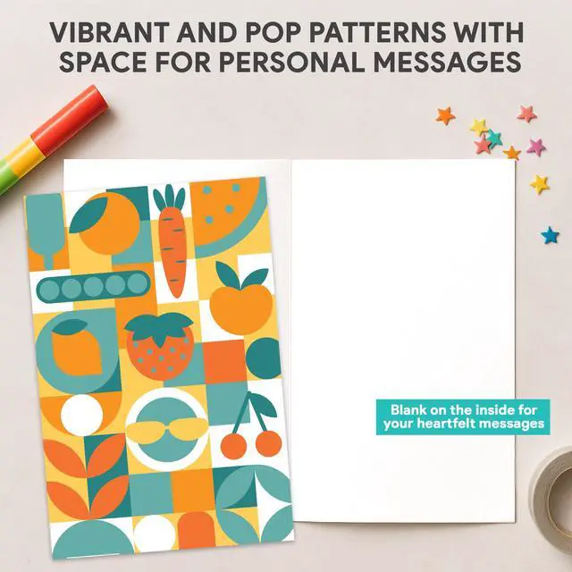 Alt view image 6 of 7 - 110 Pack 4x6in All Occasion Assorted Blank Cards Bulk | Envelopes & Stickers, 110 Folded Unique Designs for Family & Friends, Blank Inside - Birthday, Anniversary, Gifting, Mailing