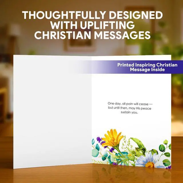 Alt view image 7 of 7 - Christian Greeting Cards Assortment Box, 50 Pack, All Occasion | Religious 4x6 cards with envelopes & stickers, scripture inside - birthday, thank you, thinking of you, wedding, sympathy