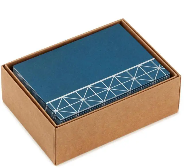 Main image of Blank Cards with Envelopes, Assorted 40-Pack (Geometric Silver)