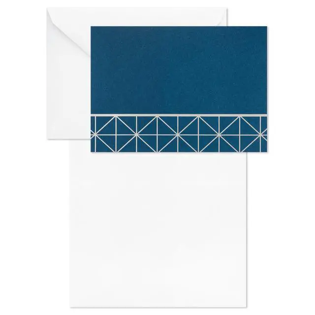Alt view image 4 of 7 - Blank Cards with Envelopes, Assorted 40-Pack (Geometric Silver)