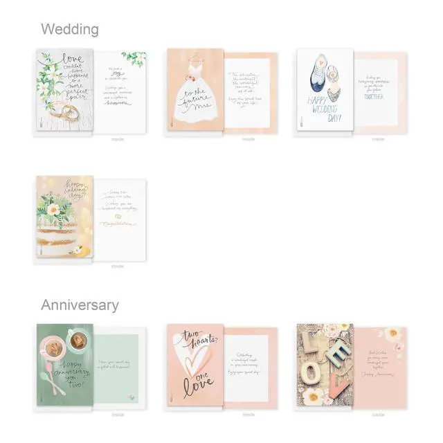 Alt view image 7 of 7 - 65-Count All-Occasion Greeting Card Pack, Assorted Watercolor & Playful Illustration Designs designed by Kathy Davis Studios