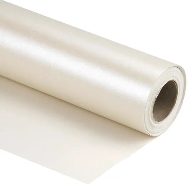 Main image of Off White Matte Wrapping Paper-81.5 Sq Ft-Solid Color Pearly-lustre Paper Perfect for Wedding, Birthday, Christmas, Baby Shower -30Inch X 32.8Feet