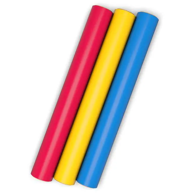 Alt view image 2 of 7 - Image Arts Birthday Wrapping Paper Mini Rolls, 3-Pack (Red, Yellow, Blue) | 3-Pack for Graduations, Father's Day, Baby Showers, Any Occasion. Grid Lines for Cutting, Recyclable, 27 Sq Ft