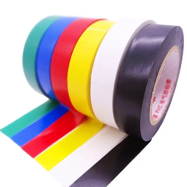 Alt view image 3 of 6 - 6 Pack Electrical Tape Each Roll 0.6" x 50' High End Industrial Grade - Rated to 176 Degrees & 600 Volts - Vinyl Insulating Backing - Perfect for Electric Wiring Projects (6 Color)