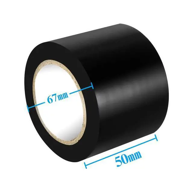 Alt view image 3 of 7 - 2 Rolls Electrical Tape 2 Inch PVC Waterproof Repair Insulation Tape Roll Black Colored, for Outdoor Pipes or Windows in Winter Cold Weather, Self Adhesive Garage Door Workshop Tool Bag