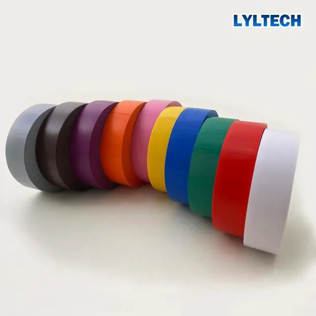 Alt view image 4 of 7 - Matte Rainbow Electrical Tape 3/4 Inch x 60 Ft x 10 Colors | 600 FT Total, Matte colored PVC tape, Waterproof, strong adhesive durable easy wrap for electrical wire insulation & repair