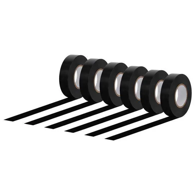 Alt view image 3 of 3 - Electrical Adhesive Tape, Insulating with Strong Adhesive, for Home DIY, Repairs, Electrical, Automotive and Equipment, 3/4" x 60', Black, 6-Pack