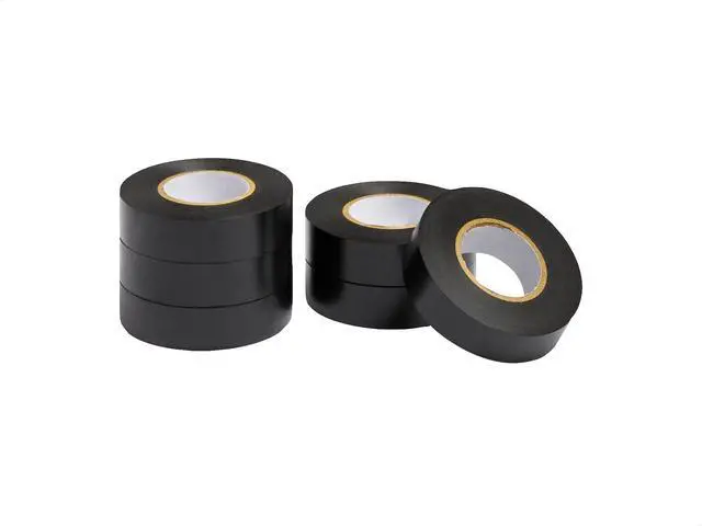 Alt view image 2 of 3 - Electrical Adhesive Tape, Insulating with Strong Adhesive, for Home DIY, Repairs, Electrical, Automotive and Equipment, 3/4" x 60', Black, 6-Pack