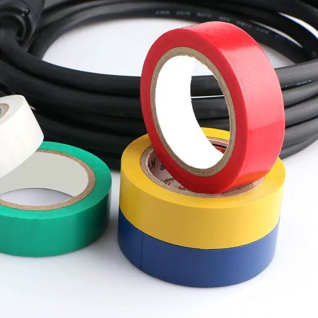 Alt view image 4 of 6 - 6 pcs General Purpose Electrical Tape PVC Electrical Wire Insulating Tape Assorted Colors