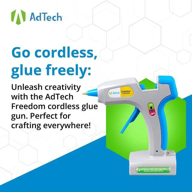 Alt view image 3 of 7 - Freedom Cordless Hot Glue Gun Rechargeable 25W Glue Gun with LED Light & USB-C Charging Perfect for Crafts, DIY, & Repairs Includes 5 Stringless Glue Sticks