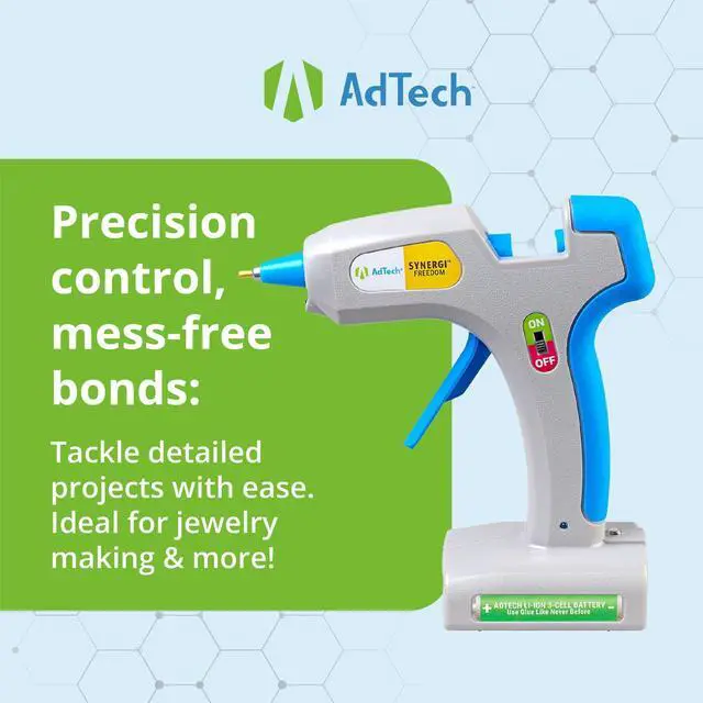 Alt view image 4 of 7 - Freedom Cordless Hot Glue Gun Rechargeable 25W Glue Gun with LED Light & USB-C Charging Perfect for Crafts, DIY, & Repairs Includes 5 Stringless Glue Sticks
