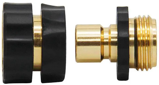 Alt view image 6 of 6 - 3/4" Garden Hose Connector, 9 Pieces Garden Hose Quick Connect Fittings, Male and Female Quick Release Garden Hose Connector