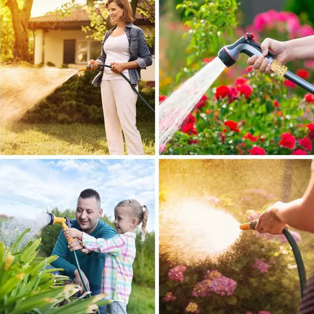 Alt view image 6 of 6 - Brass Hose Quick Connect, 3/4 Inch GHT Garden Hose Quick Connector | No-Leak Water Hose Quick Connect Fittings Male and Female - 2Packs