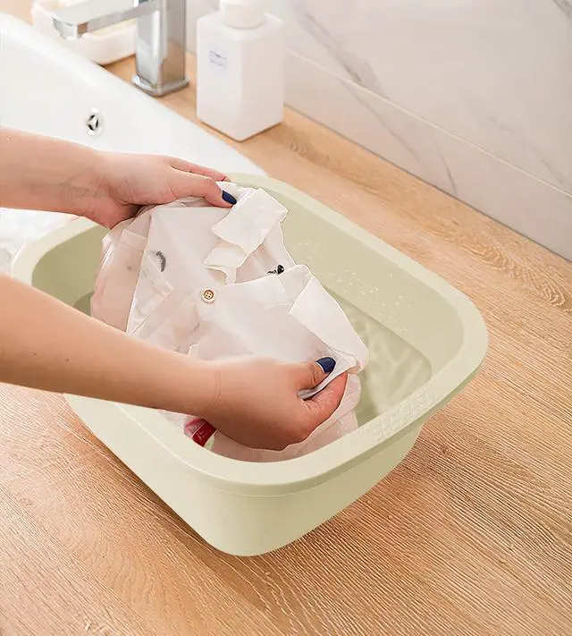Alt view image 3 of 6 - Foot Soaking Bath Basin, Large Size Feet Massager Tub, At Home Spa Pedicure Treatment, 2 Pack Green&White