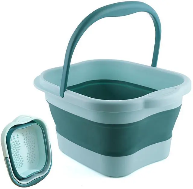 Main image of Foot Bath 15L(4 GL) Collapsible Foot Soak Tub with Handle, Foot Spa Bath Massager Foot Soaking for Dry Cracked Feet, Plastic Foot Bucket