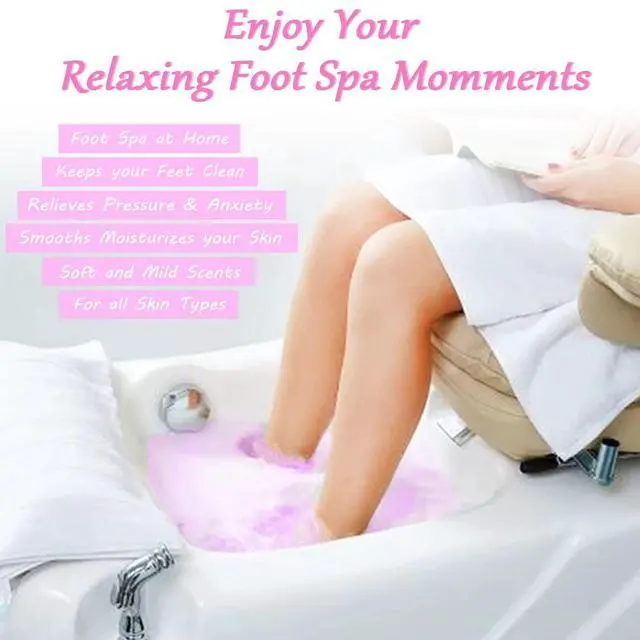Alt view image 6 of 7 - Bath Foot Bombs, 16 Pack Foot Soak with Bath Salt and Tea Tree Oil for Christmas. Organic Natural Handmade Aroma Pure Essential Oil Bubble Feet Balls for Foot Callus, Stubborn Feet Odor Scent.