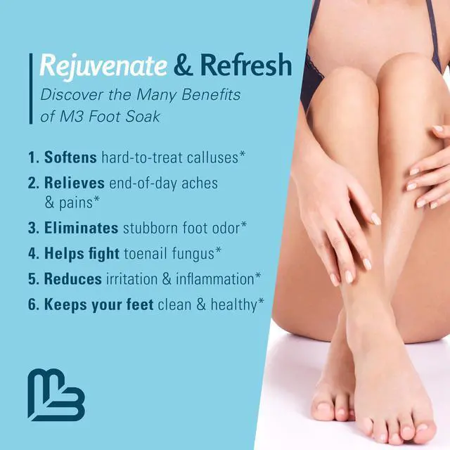 Alt view image 5 of 7 - Tea Tree Oil Foot Soak and Epsom Salts for soaking | Foot Spa and Remedy for Athletes Foot, Stinky Feet, and Foot Soak for Dry Cracked Feet | Detox Foot Soak and Tea Tree Oil for Healthy Toenails 16oz
