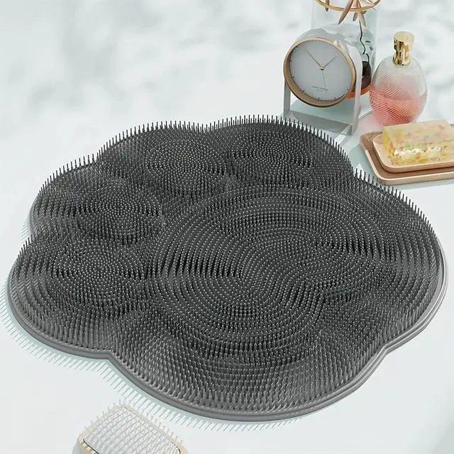Main image of Foot Scrubber Mat for Use in Shower - Shower Foot Cleaner Dead Skin, Foot Massager Spa Mat for Men & Women to Soothe Achy Feet, Non Slip Suction Cups