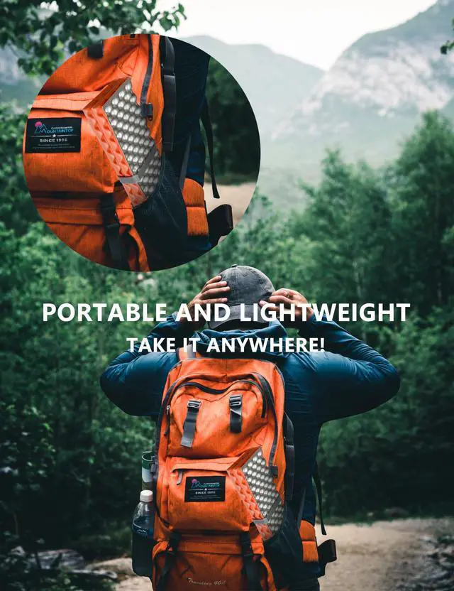 Alt view image 4 of 7 - Foam Hiking Seat, Sit Pad, Sit Pads for Backpacking, Seat Cushion with Carabiner Clips, Carry Bag, Waterproof Foam Seat for Camping, Hiking, Outdoor, Orange/Yellow