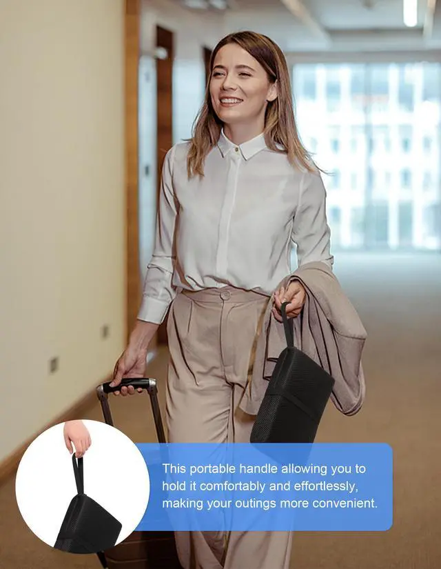 Alt view image 6 of 7 - Portable Airplane Seat Cushion Foldable Seat Cushion for Travel | Thickened Cushion, Carrying Handle, Breathable Fabric, Washable Mesh Cover, Anti-Slip bottom, Lightweight for Flight Bleacher
