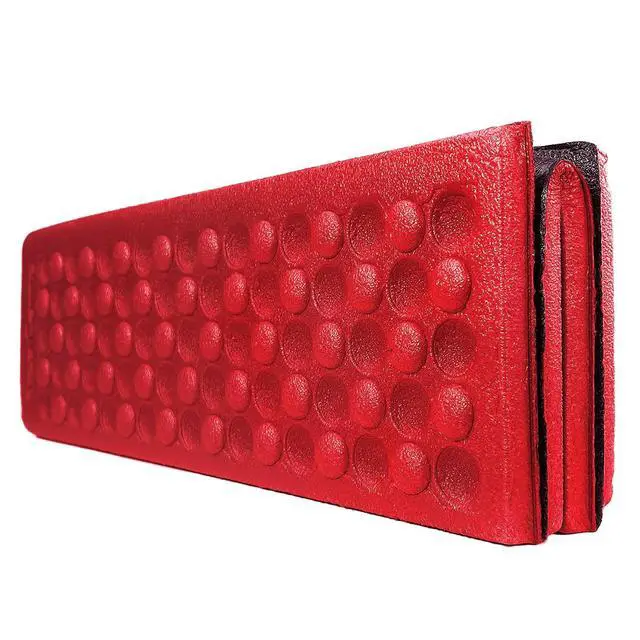 Alt view image 5 of 7 - 3940 Portable Lightweight Mini Waterproof Folding Mat, Foam Sitting Pad for Outdoor Activities, Foldable Kneeling and Seat Cushion for Comfort, Red