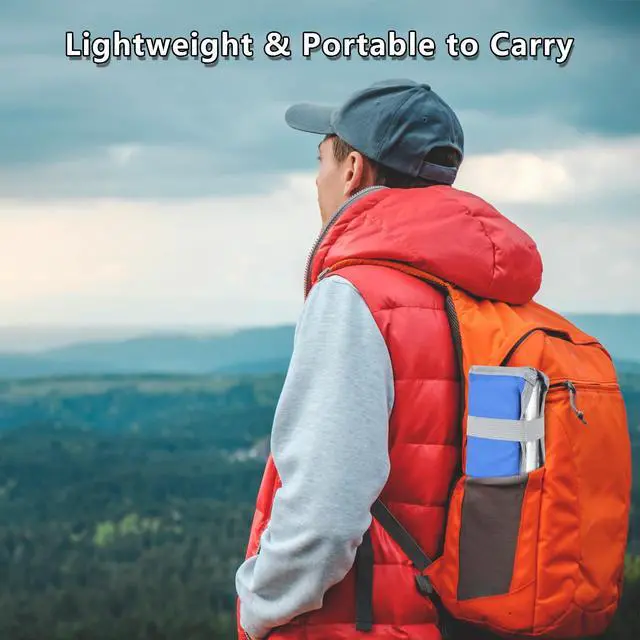 Alt view image 5 of 7 - 2 Pcs Foldable Sitting Pad Seat Cushion Portable Sitting Mat Foam Camping Sit Cushion Insulated Sitting Pad Hiking Sitting Mat Waterproof Seating Mat with Strap for Travel Picnic Hiking Fishing