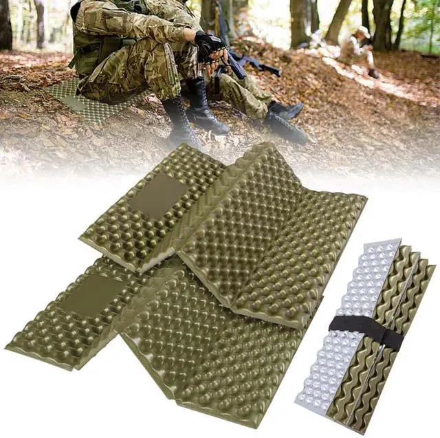 Main image of 2 Pcs Waterproof Foldable Hunting Mat, Lightweight Foam Hunting Sitting Pad | Portable Hiking Sitting Seat Cushion with Straps for Outdoor Hunting Camping Tree Stand Accessories