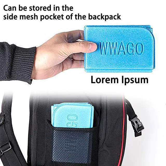 Alt view image 4 of 7 - 2PCS Camping Cushion Seat, Foldable Ultralight Foam Sitting Pads, Save Your Backpack Space and Reduce Weight
