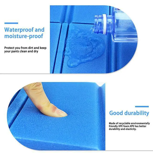 Alt view image 6 of 7 - 2PCS Camping Cushion Seat, Foldable Ultralight Foam Sitting Pads, Save Your Backpack Space and Reduce Weight
