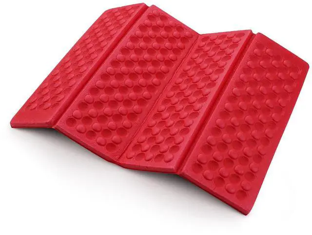Main image of Polyester 3940 Portable Lightweight Mini Waterproof Folding Mat, Foam Sitting Pad for Outdoor Activities, Foldable Kneeling and Seat Cushion for Comfort, Red