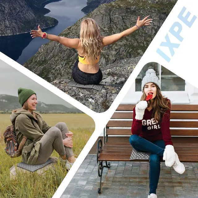 Alt view image 7 of 7 - Foam Seat Mat for Camping, Foldable Seat Pat Cushion for Stadium Grey 1PC | Waterproof IXPE Sitting Pad for Backpacking Travel,Hikking,Picnic,Stadiums and Bleachers (Iron Grey-1 Pack)