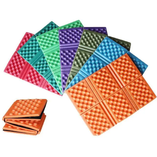 Alt view image 6 of 6 - 2PCS Camping Foam Pad Waterproof EVA Foam Seat for Pinic, Hiking, Backpacking, Mountaineering, Trekking (Military Green)
