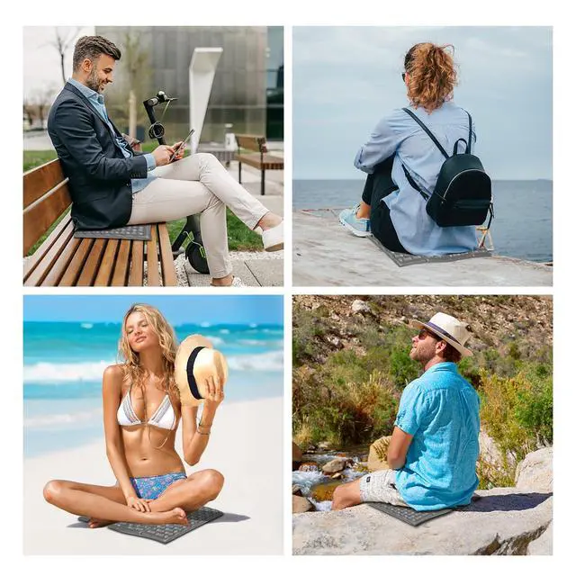 Alt view image 2 of 7 - Stadium Seat Pad, Camping Foam Pad, Foldable Z Stadium Seat Cushion Insulated Sitting Pad for Camping Backpacking Stadium Outdoor Picnic, Hiking, Mountain,Bleachers (Iron Grey 1PC)
