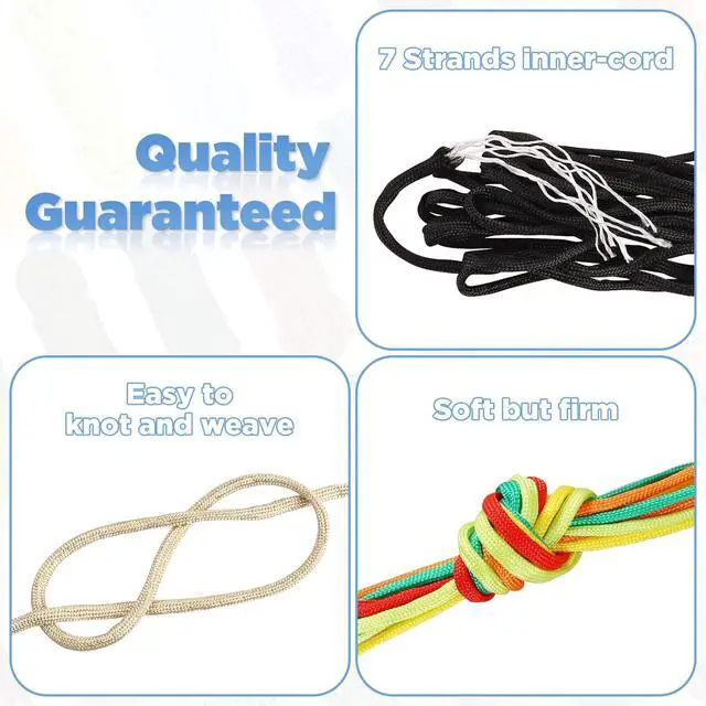 Alt view image 3 of 7 - 40 Colors Paracord Bracelet Kit, 10 Feet Paracord 550 | Complete Accessories for Making Bracelets, Lanyards, Dog Collar