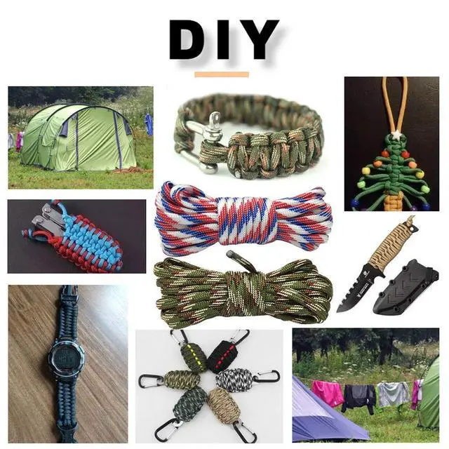 Alt view image 4 of 6 - 56Pcs 28 Color 10 Ft Paracord Cord 550 Bracelets Kit Crafting | Multifunction Ropes, Buckles Lanyards, Keychain Survival, Rope DIY, Manual Braiding, Supplies, Living Room Accessory