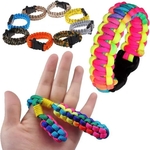 Alt view image 6 of 6 - 56Pcs 28 Color 10 Ft Paracord Cord 550 Bracelets Kit Crafting | Multifunction Ropes, Buckles Lanyards, Keychain Survival, Rope DIY, Manual Braiding, Supplies, Living Room Accessory