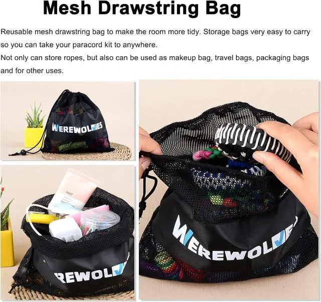 Alt view image 5 of 7 - 28 Colors Paracord with Instruction, 10 Feet Each Parachute | 550 Paracord Bracelet Kit Parachute Crafting Combo Kits 4mm Ropes for Keychain Bracelets Leashes Dog Collars