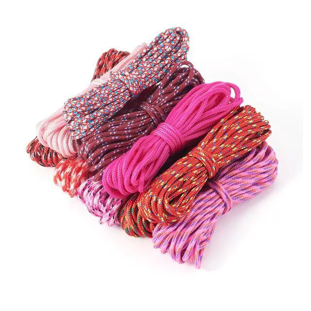 Alt view image 7 of 7 - 10 Colors 2mm Paracord Rope, 131ft Pink Red Paracord Cords for Bracelet Making Thin Braided Rope for Crafting DIY Jewelry Lanyards Collars Shoelace Keychain Making Multicolor Kit