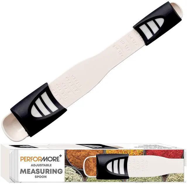 Main image of Adjustable Measuring Spoon with Double End Adjustable Scale, 9 Stalls All in One Measuring Spoon, Wide Range of Measurements - Dry and Semi-Liquid Ingredients for Baking, Cooking